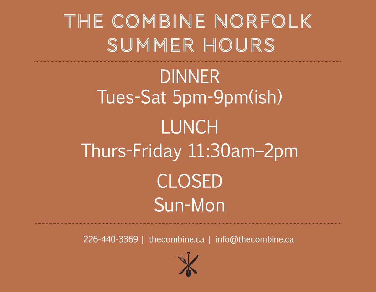 IT'S SUMMER! <a href="/thecombinegrows/">TheCombineRestaurant</a> is now open for lunch on Thurs and Fri. Come, let us feed you in the middle of the work day! #youdeserveit