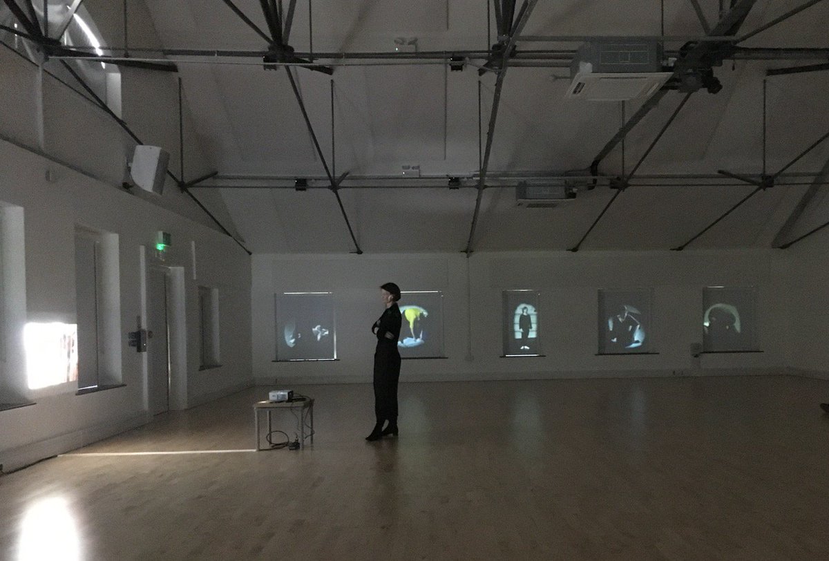 creativeforumtv's tweet photo. Installation up@Dance_4 "Talking,Thinking,Dancing#adie#ic4#5frames https://t.co/imRWTBeSHS