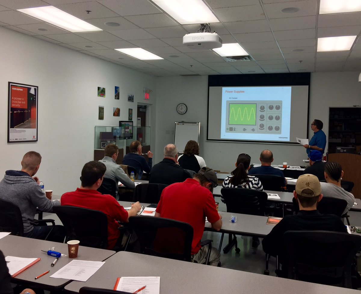 MariusElisei's tweet photo. Running a #VonDuprin 201 #handson session in #Mississauga @AllegionCanada #hardware #lifesafety #howto #classfull https://t.co/NqfAn6rjPT