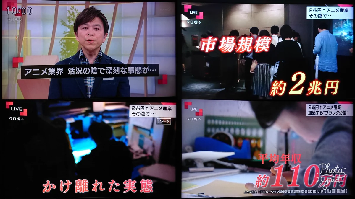 ブラック企業も真っ青？アニメ業界の闇が深すぎるｗｗｗ