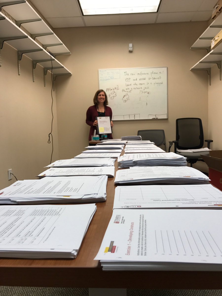 LawAtlas's tweet photo. Final binder prep for the Summer Institute! Who's ready for 2 days of policy surveillance?? #legalepi #PHLR #phlaw #training https://t.co/8doFc1kC0n