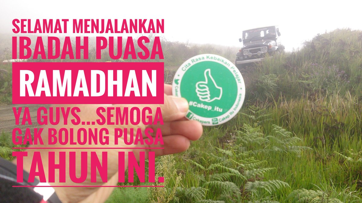 Semangat ya puasanya