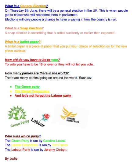 Wfieldyr6's tweet photo. Doing our own research about our political system #WfieldValues.
So many people worked hard to get the vote so use yours. No vote=no say. https://t.co/44tnip18rL