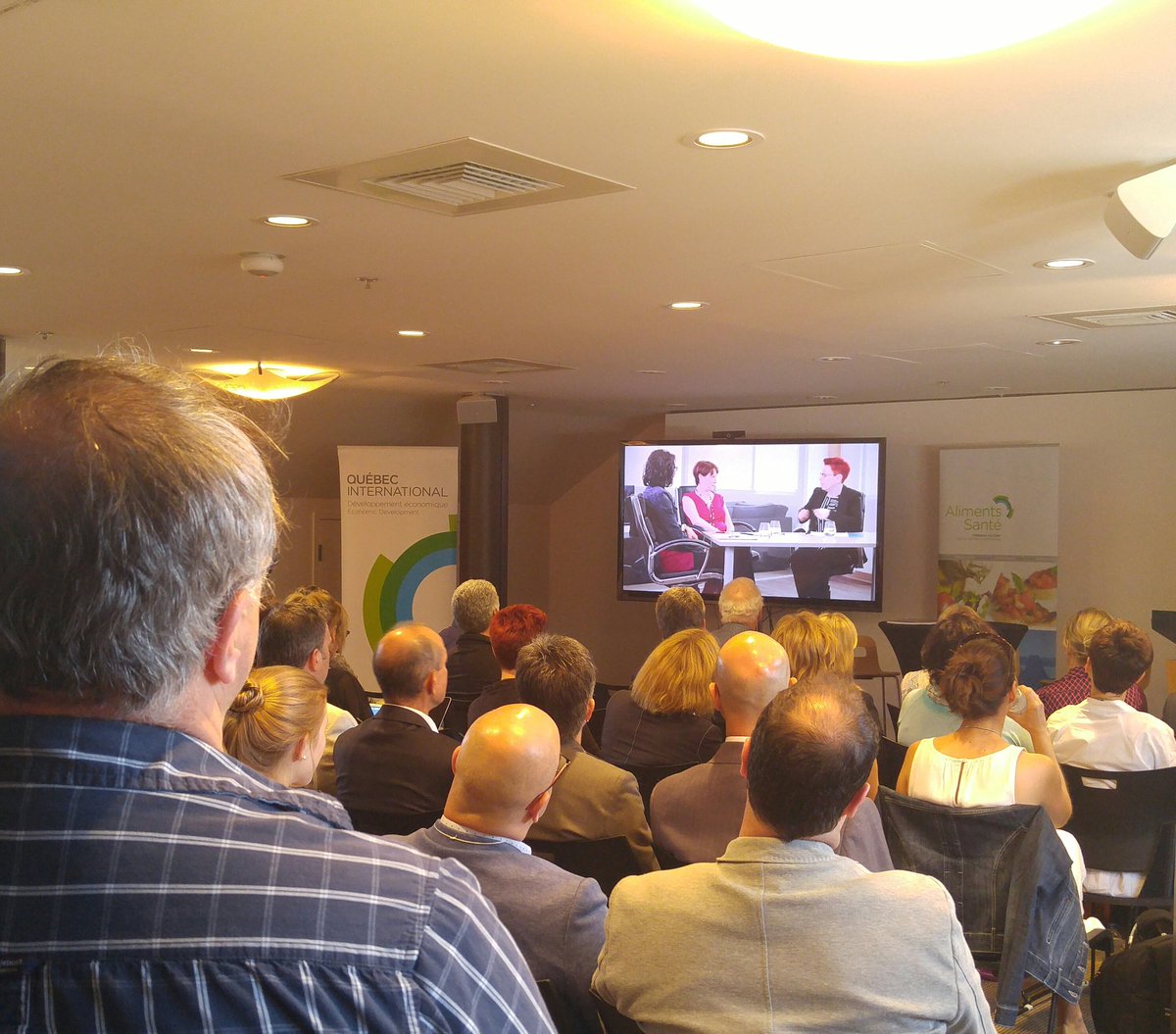 Lancement officiel de notre campagne entreprises ambassadrices d#inbe au rdv annuel du Créneau d'excellence aliments santé !