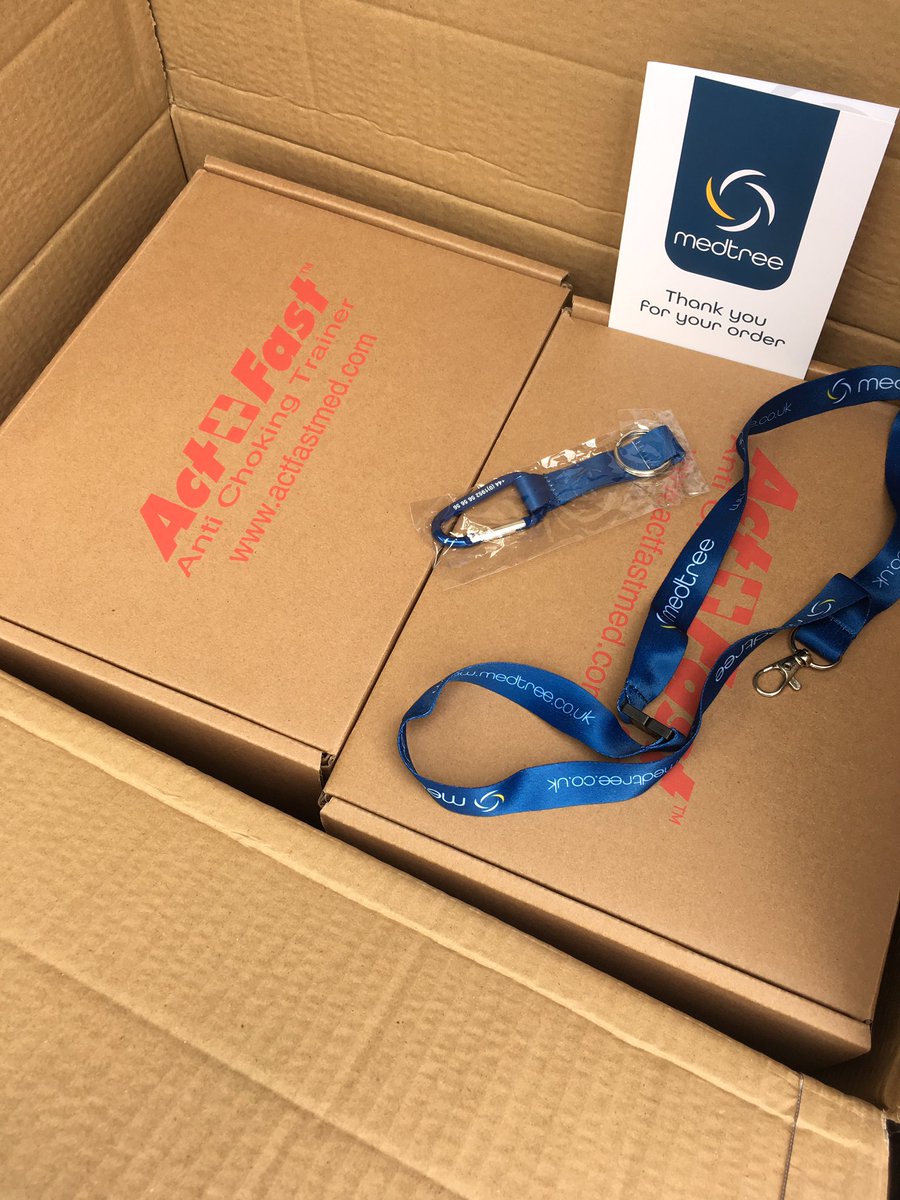 Ooh; TY <a href="/MedTreeUK/">MedTree</a> my #mymedtree order just landed, additional Choking trainer vests for #FREC training with <a href="/Qualsafe/">Qualsafe</a> ! 😊