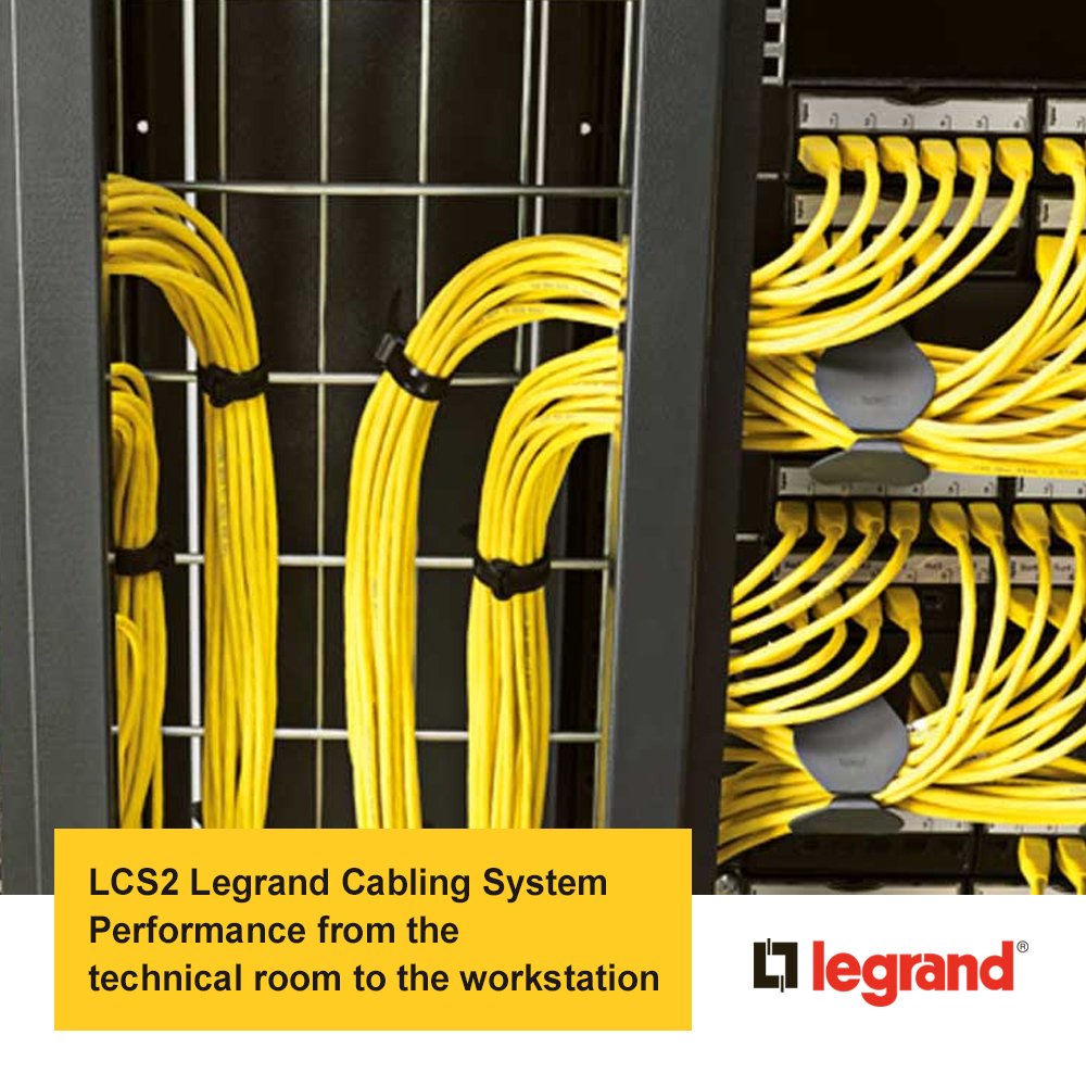 AeLegrandgulf's tweet photo. A structured #cabling #installation reduces the costs of any modification for the entire #lifetime of the #system.
#LegrandGulfCountries https://t.co/JcAvZke3fX