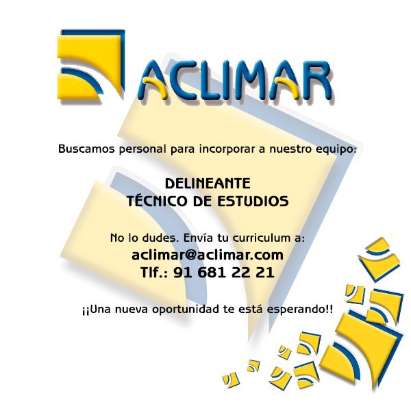 Aclimar1's tweet photo. @Aclimar1 busca personal para incorporación inmediata. https://t.co/1286eArANW