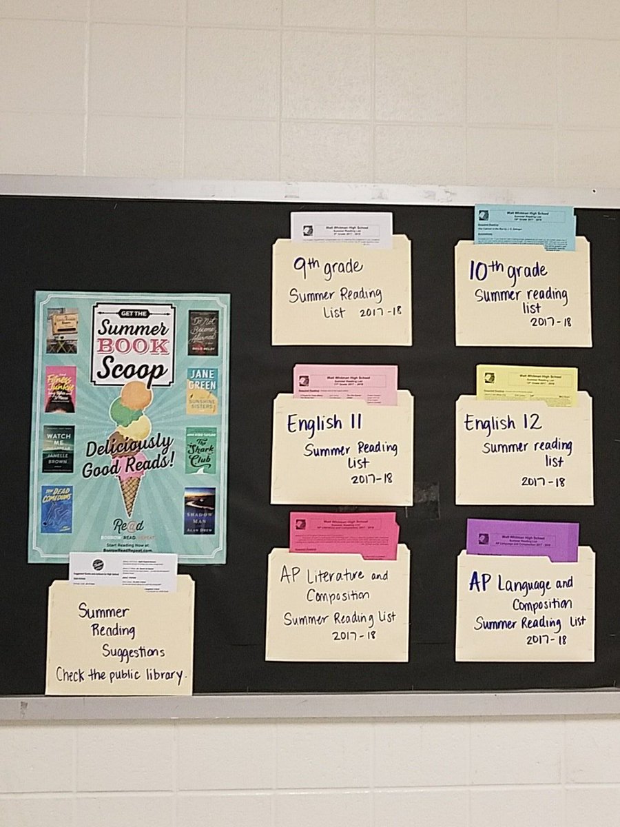 Student: what?!  Guess I should grab one now....
Summer reading is here 🌝