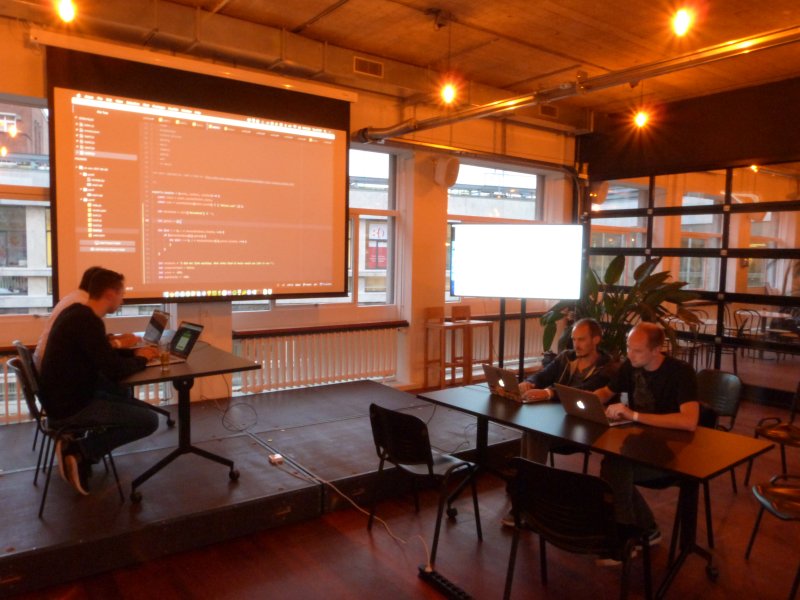 hackleague_io's tweet photo. Great time last night for Amsterdam's 1st #CodingBattle @TQams ! #AWS #chatbot #Lex #Lambda #CBAMS https://t.co/sYW7CvcCdc