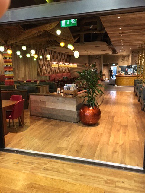 Fresh flooring Ltd supply and install fabulous floor coverings such as this floor in a Nandos restaurant in Redditch.