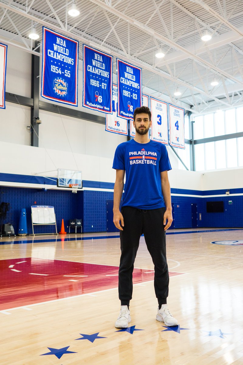 sixers's tweet image. Good to have @FurkanKorkmazFK in the house today working out with the team!