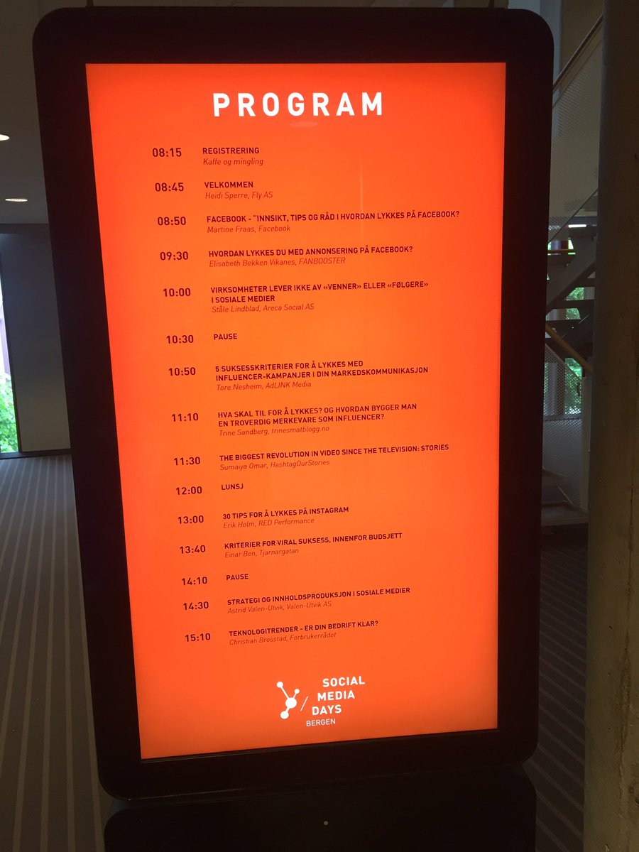 Thank you so much for a great day at #smdBergen - Great speakers and vibe!  See you for <a href="/NUASkom/">NUASkom</a> in a couple of weeks!