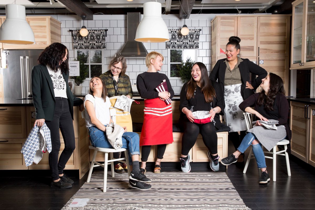 NRandCo's tweet photo. Eco-collab: @IKEACanada &amp; @setsuneinc fuse clever upcycling &amp; indigenous design at Etobicoke location: https://t.co/IaIap50c1C https://t.co/Wcz09A5xHu