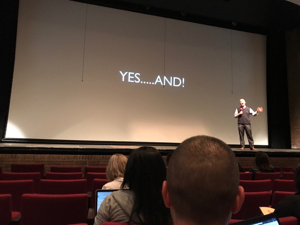 BeAnnYounker's tweet photo. The opposite of "no...but..." @LREC16 #ignite5 Think differently! @BuddyBerry @LREC17 #ignite5 https://t.co/gJWVKGLqw9