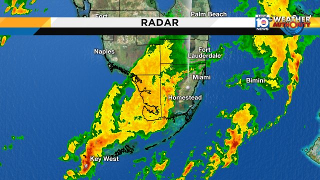 RIGHT NOW- Another round of heavy rain entering western Miami-Dade and the lower Keys #Rain #Flooding #Flwx https://t.co/vAf8Lwhw6N