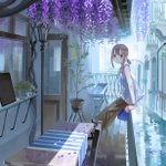 涼しさ感じる一枚!透き通るような可愛さと涼しさが滲み出るイラスト