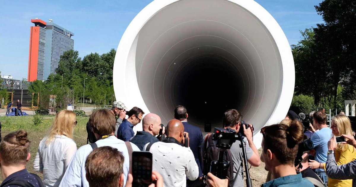 Dutch startup Hardt unveils Holland #Hyperloop test facility after <a href="/TUDelft/">TU Delft</a> students won Elon Musk's competition - sot.ag/6kQpJ