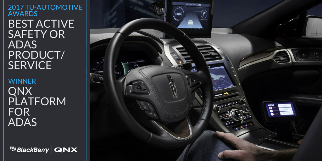 QNX_News's tweet photo. We are honored to be recognized by @TUAutomotive as the Best Active Safety or ADAS Product/Service https://t.co/Rj2BhXYzTT #TUdetroit #ADAS https://t.co/W3HclSIVab
