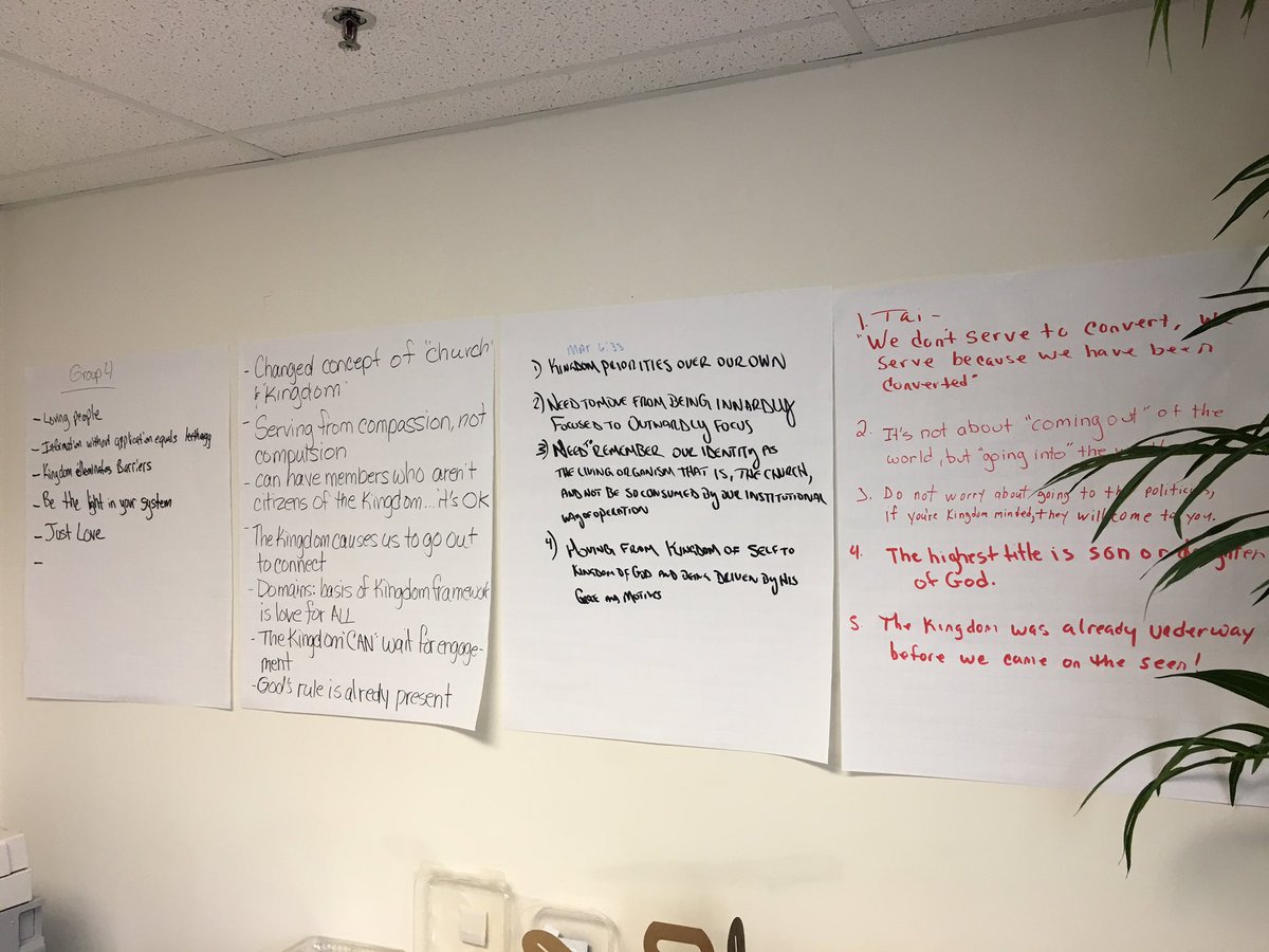 KevinC_Brown's tweet photo. Incredible takeaways from the first leg of the Kingdom Intensive.  #PerfectingCities #Kingdom https://t.co/p3HXGP4Cw4