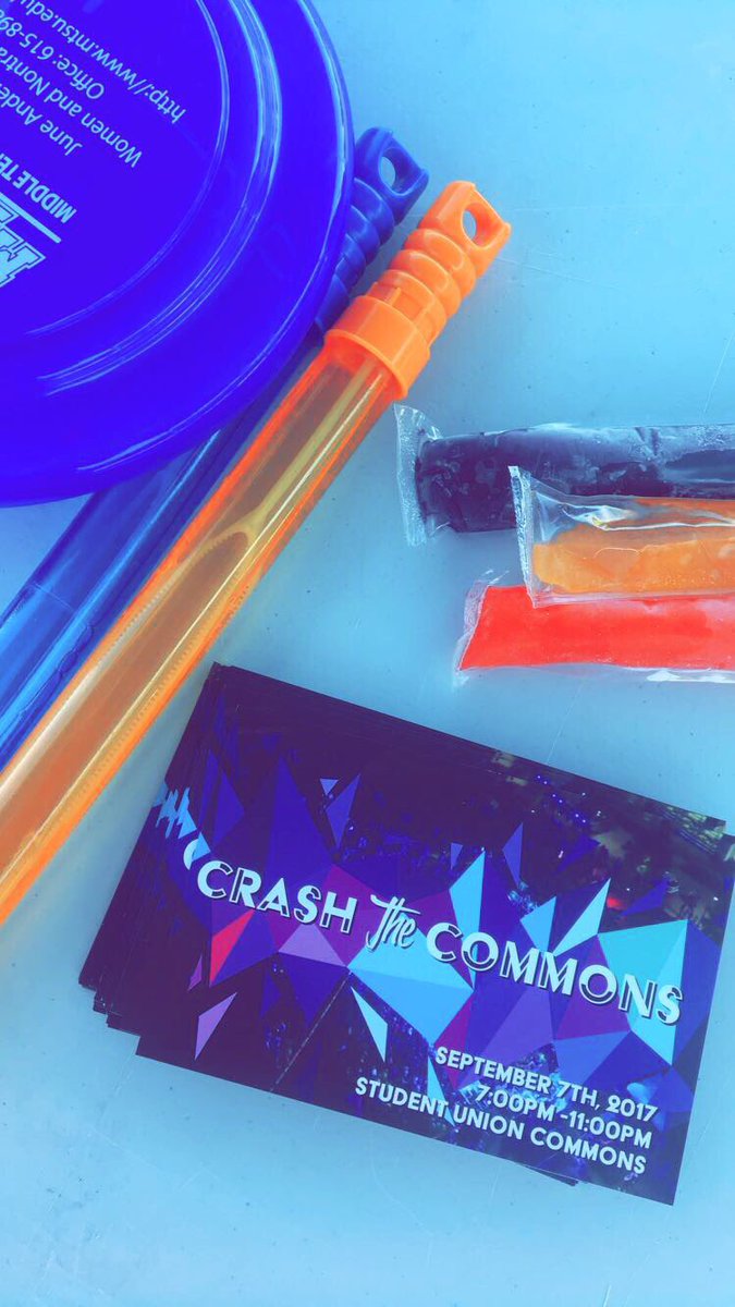 CrashTheCommons's tweet photo. PSA: Make sure to stop by the Crash the Commons table for free popsicles and fun during your customs orientation!!🌞 #MTSU21 #MTSUCONNECTION https://t.co/4I1ZR2juF0