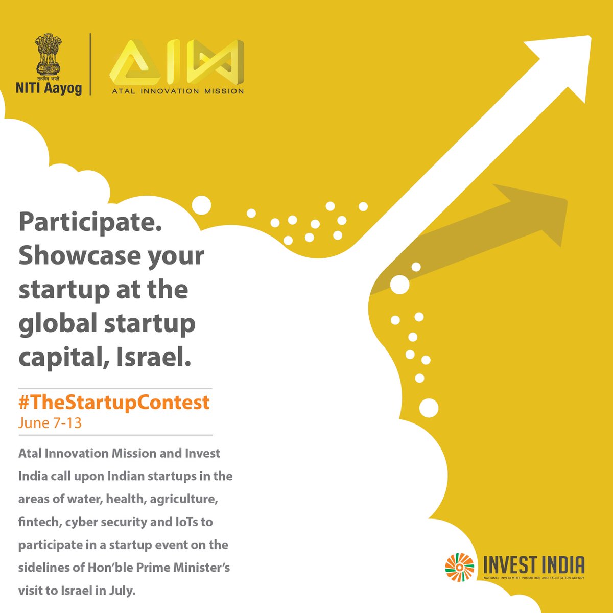 #TheStartupContest is here! Share your big Startup story; you could present your work to PM <a href="/narendramodi/">Narendra Modi</a> in Israel bit.ly/thestartupcont…