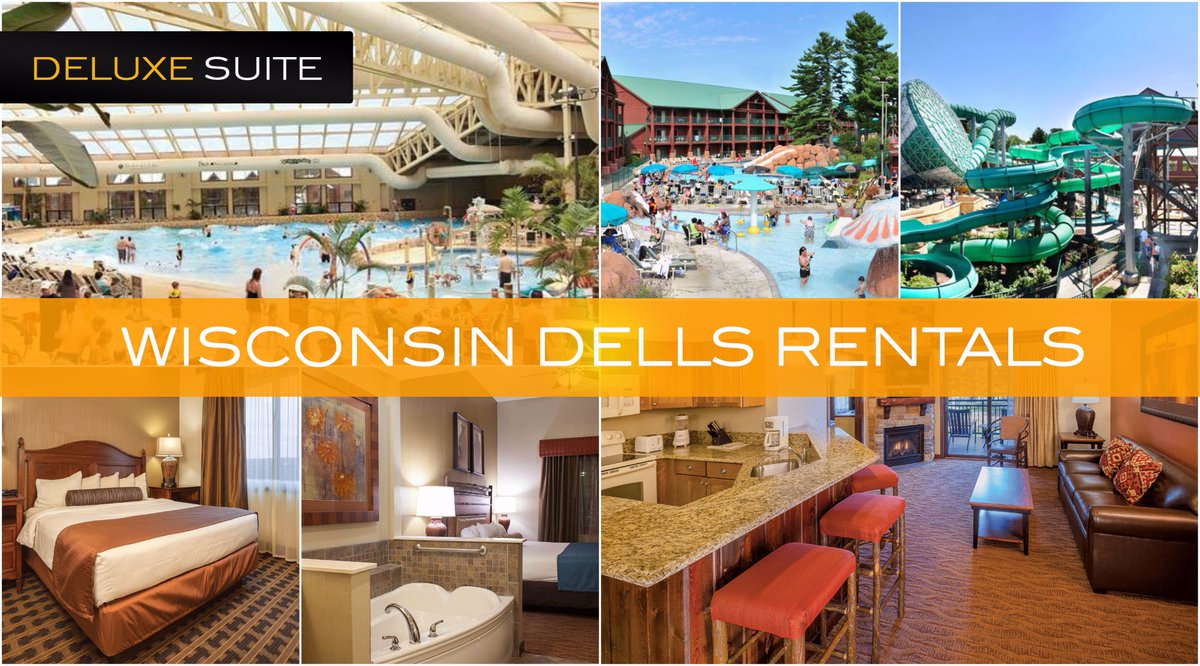 DELUXE Vacation Condos at Glacier Canyon in Wisconsin Dells.
All suites include water park passes! facebook.com/wisconsindells…