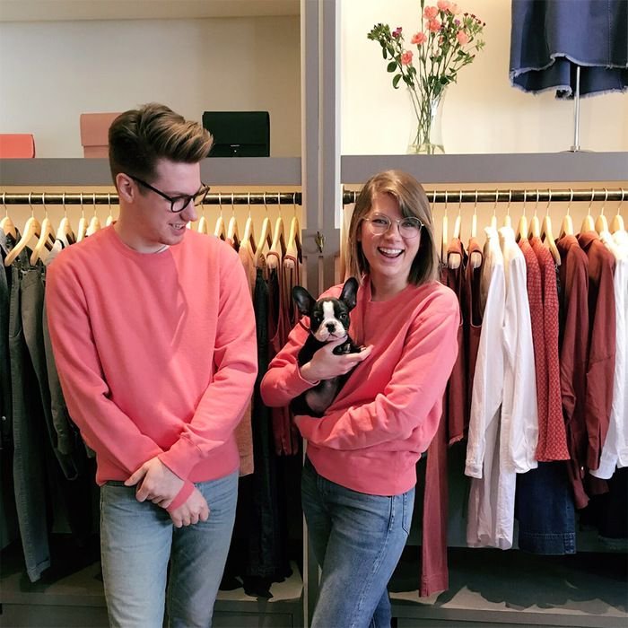 In case you were having a bad day: here's a puppy &amp; our crew in their Universal Crewnecks. On sale now. Shop here 👉 buff.ly/2sSXm24