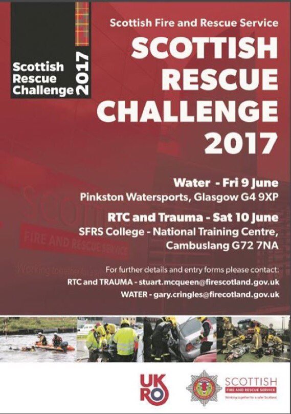 Please join us supporting <a href="/UKROChair/">UK Rescue Org</a> <a href="/Fire_Scotland/">Scottish Fire</a> at the Scottish Rescue Challenge. New💥even lighter, faster tools will be displayed🙌👍😀⛱🚒😎