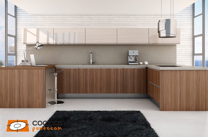 cocinascom's tweet photo. #FelizMiércoles La combinación de madera con otros materiales harán de tu #cocina un espacio cálido y acogedor https://t.co/vWYin5dGrt