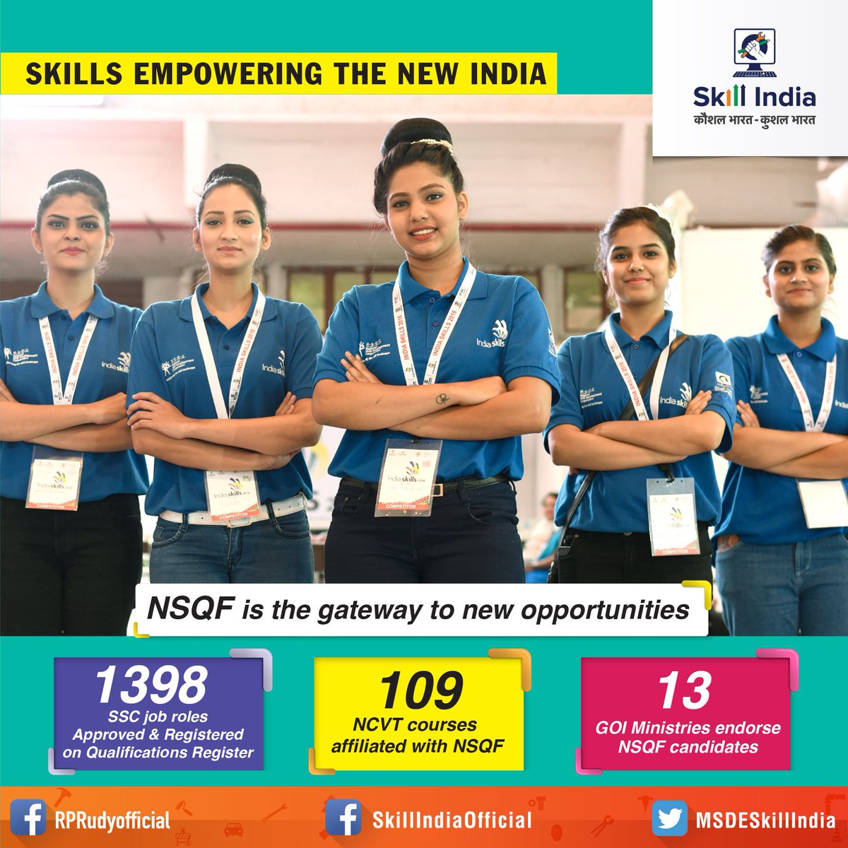 RajivPratapRudy's tweet photo. #SkillIndia is a silent revolution that is underway for future growth of the country. @PMOIndia https://t.co/jbjHm73ipl