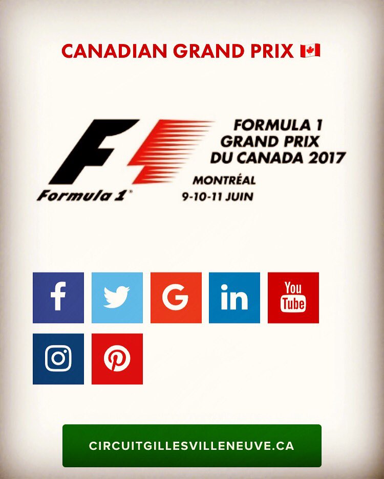 F1SocialPress's tweet photo. Follow the Canadian Grand Prix socially. https://t.co/zeTwBANOaY #canadagp #canadiangp #f1 #formulaone #formula1 #canadiangp2017 #SkyF1 https://t.co/9jexzeOD1O