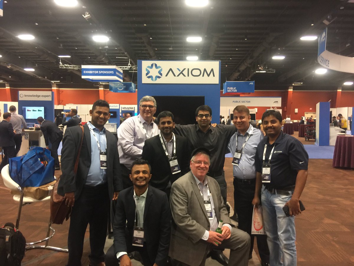 AxiomTechGroup's tweet image. PegaWorld &apos;17 was an incredible journey, filled with exciting conversations on our demo&apos;s! See you next year at PegaWorld &apos;18 #PegaWorld