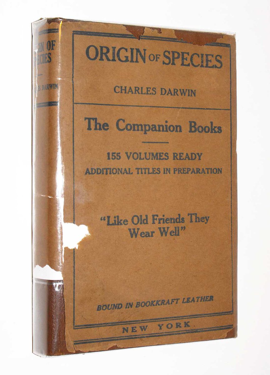 ChagrinBooks's tweet image. Origin of Species Charles #Darwin #Evolution 1918 Hurst Companion Series in DJ #darwinevolution #biology ebay.com/itm/3719749821…