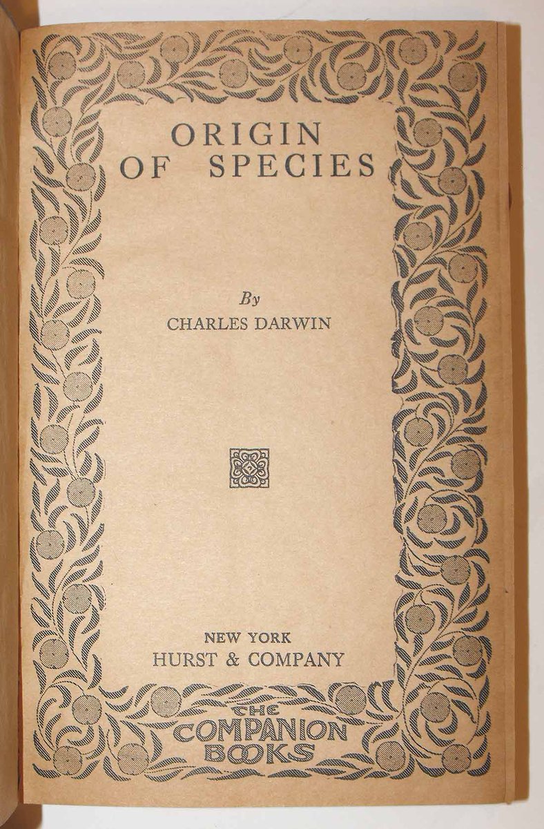 ChagrinBooks's tweet image. Origin of Species Charles #Darwin #Evolution 1918 Hurst Companion Series in DJ #darwinevolution #biology ebay.com/itm/3719749821…