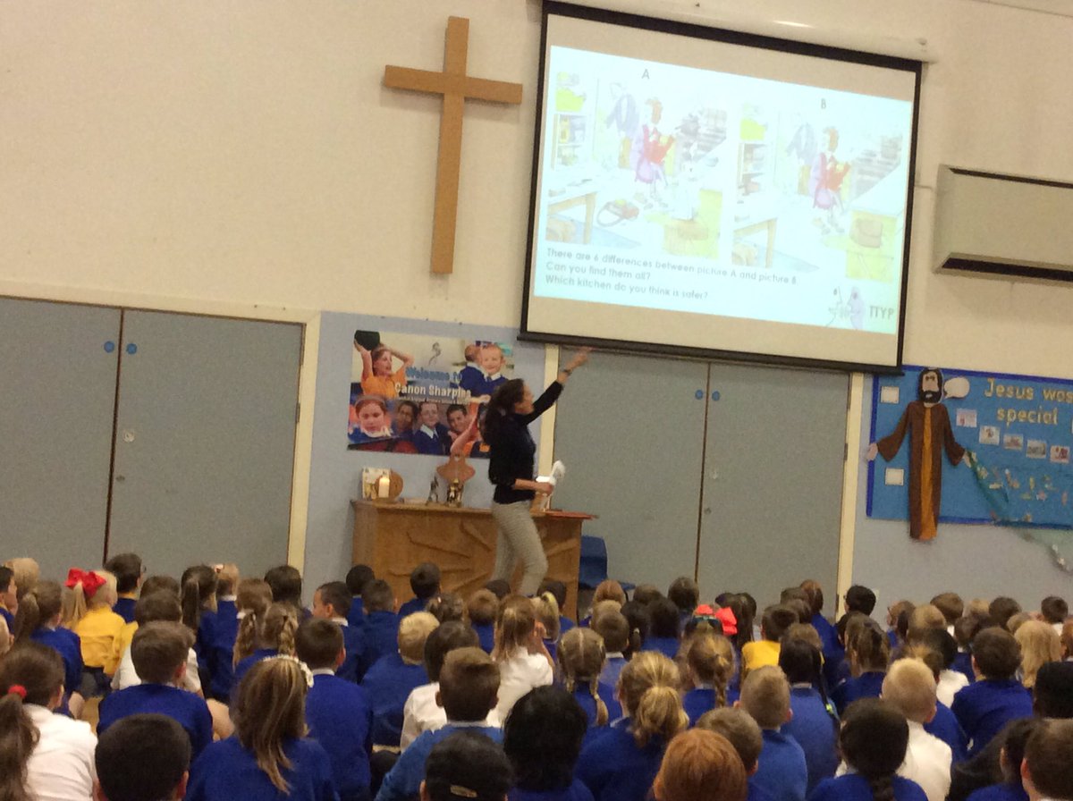 MrsRimmer1's tweet photo. Mrs Lloyd's assembly on 'Child Safety Week' and dangers in the house had the children involved and interested. https://t.co/bfXPg4Iege