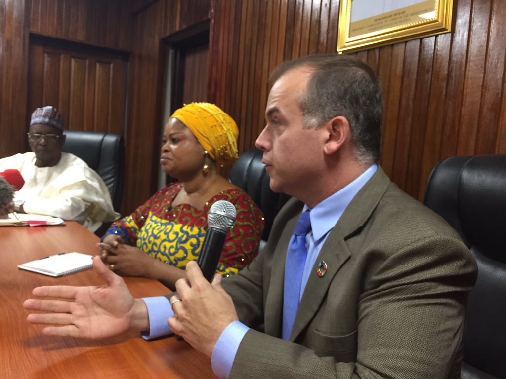 HilaryOgbonna's tweet photo. Happening Now!! Director of @SDGaction @mtoomeyUN visits Nigeria's Presidential Adviser on the #SDGs @ossap_sdgs @Adejoke_O_A @EdwardKallon https://t.co/TKGHSUZgOX