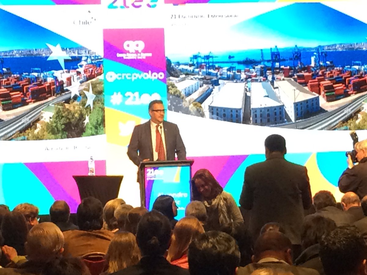 ExportaDigital's tweet image. 21 encuentro empresarial Valparaiso. Inauguración Director @ABuvinic , @CRCPValpo @prochile_cn