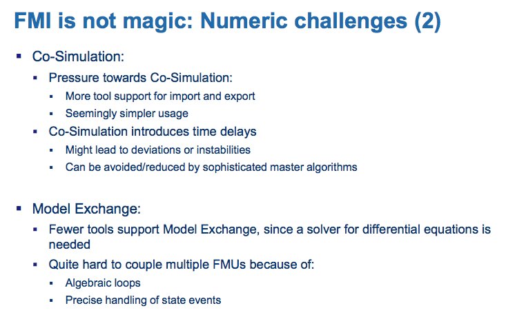 FMI_Info's tweet photo. "FMI is great - but not Magic" presentation from FMI User meeting in Prague by QTronic and @SimulationX https://t.co/LDPwi06OBh https://t.co/fMD0lOwlZD