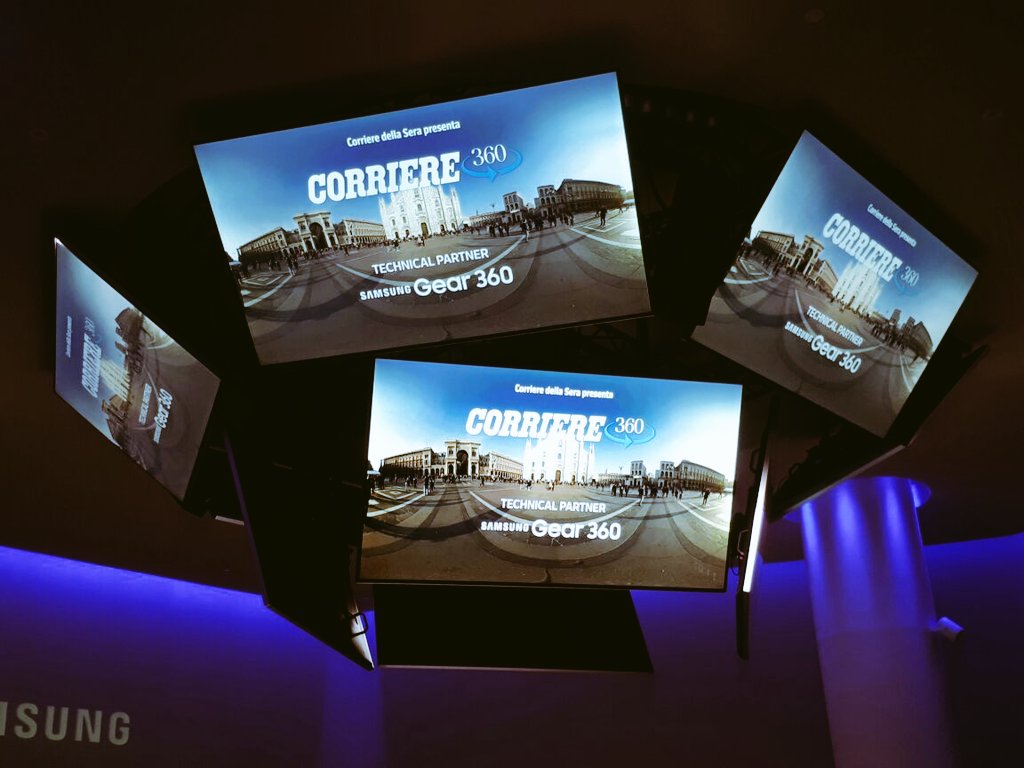 SamsungBizIT's tweet photo. #Gear360 e @Corriere: il racconto innovativo che proietta il lettore al centro della notizia #BusinessInnovationForum https://t.co/slQBPJCErk