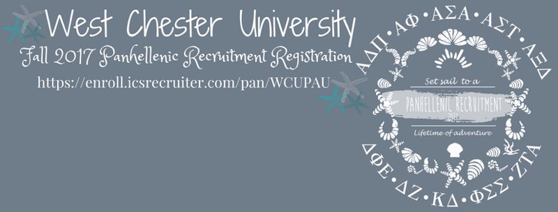 WCU_Panhellenic's tweet photo. Help us promote Fall Rcruitment by making one of these your Facebook cover photo!!! 🐚💜 https://t.co/E3plCgfJVv