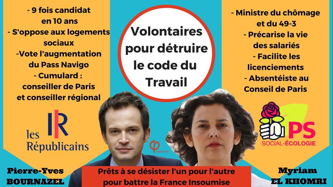 Face à la coalition du vieux monde, dimanche votez #FranceInsoumise #Circo18