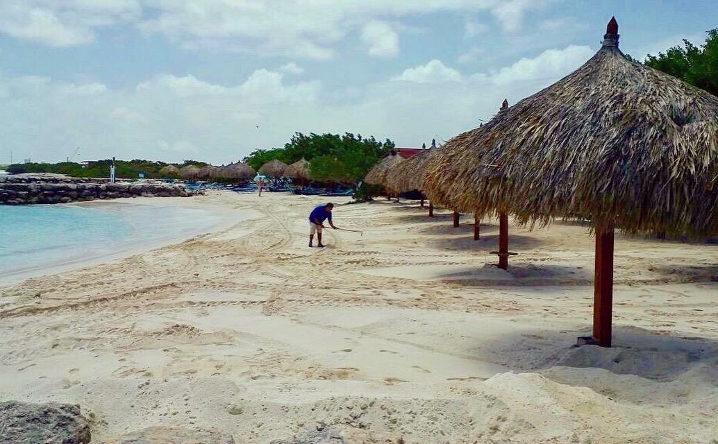 Beach fill-up to cover the coral rocks #happybeaching #beach #coralisland #snorkeling