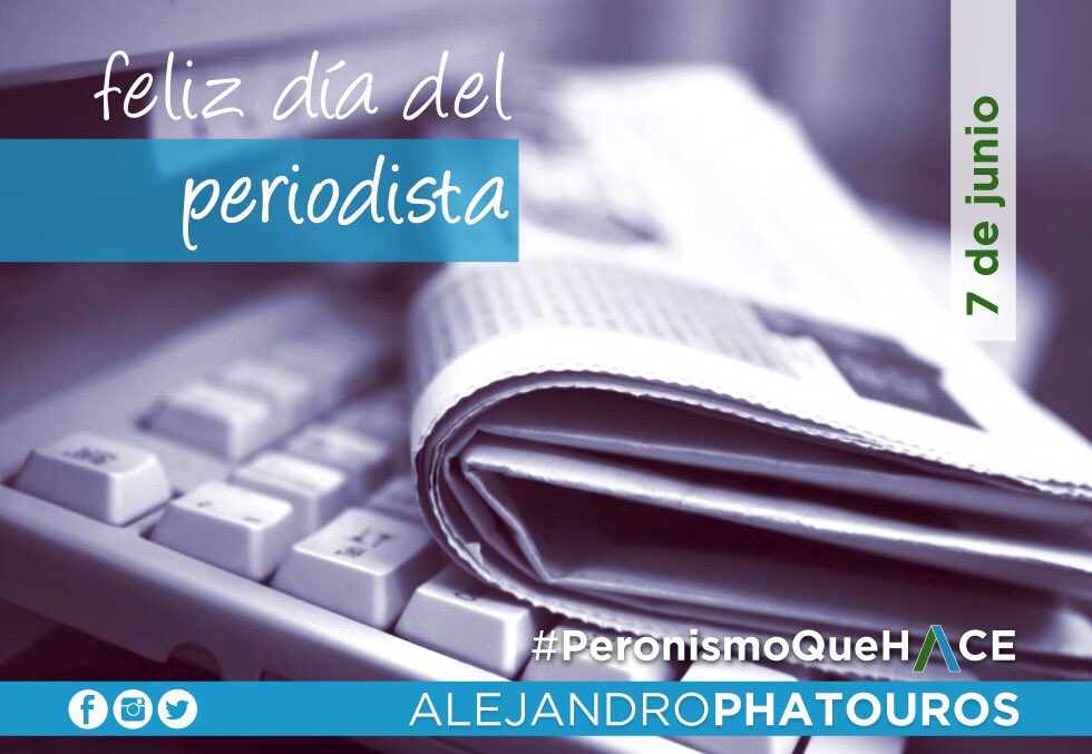 ale_phatouros's tweet photo. "El periodismo es libre o es una farsa" Rodolfo Walsh #FelizDiaDelPeriodista https://t.co/O7cD1oLS4s