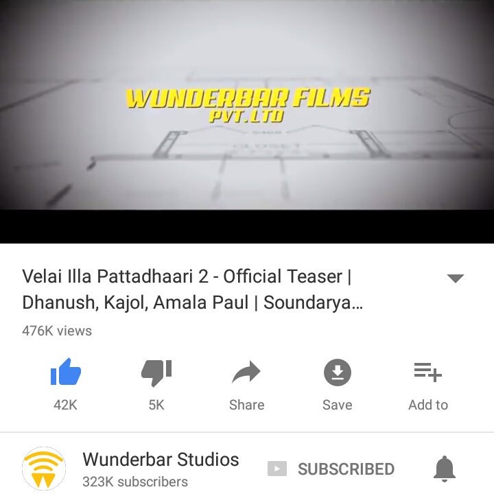 dhanu4dhanush's tweet photo. https://t.co/pp1aeMF0UB
#Vip2Teaser now #476k views and #42k likes
@dhanushkraja @soundaryaarajni @WunderbarFilms_ https://t.co/hbwlEOZqNt
