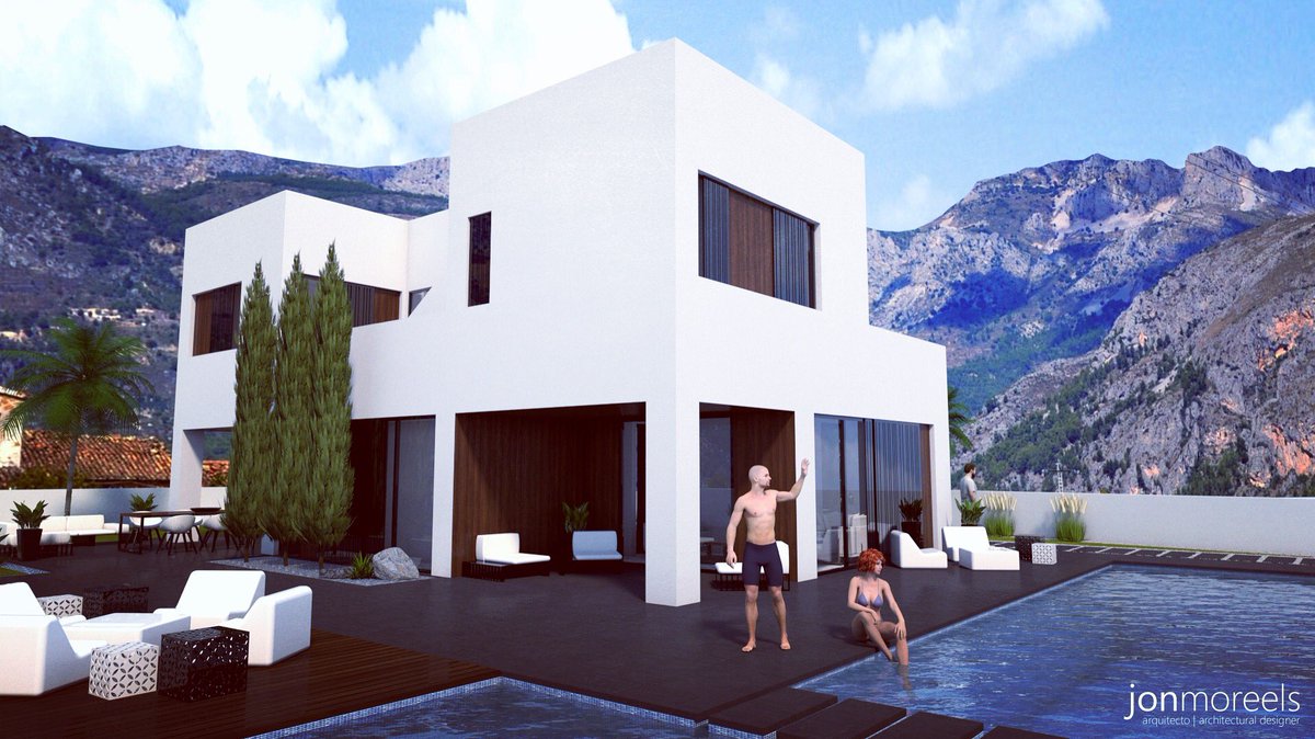 Jmoreels's tweet photo. Final render of a Concept design for an 'ibiza' style villa in #Jávea I have produced for @CosanSpain #architecture #arquitectura #spain https://t.co/OWOoPQKa9d