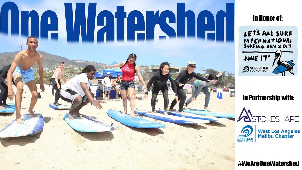 SurfriderLA's tweet photo. Surfers Code demands u pass on your stoke. Help us &amp; @StokeShare take at-risk youth surfing 4 #InternationalSurfingDay on 6/17 #OneWatershed https://t.co/ih7fRaw22W