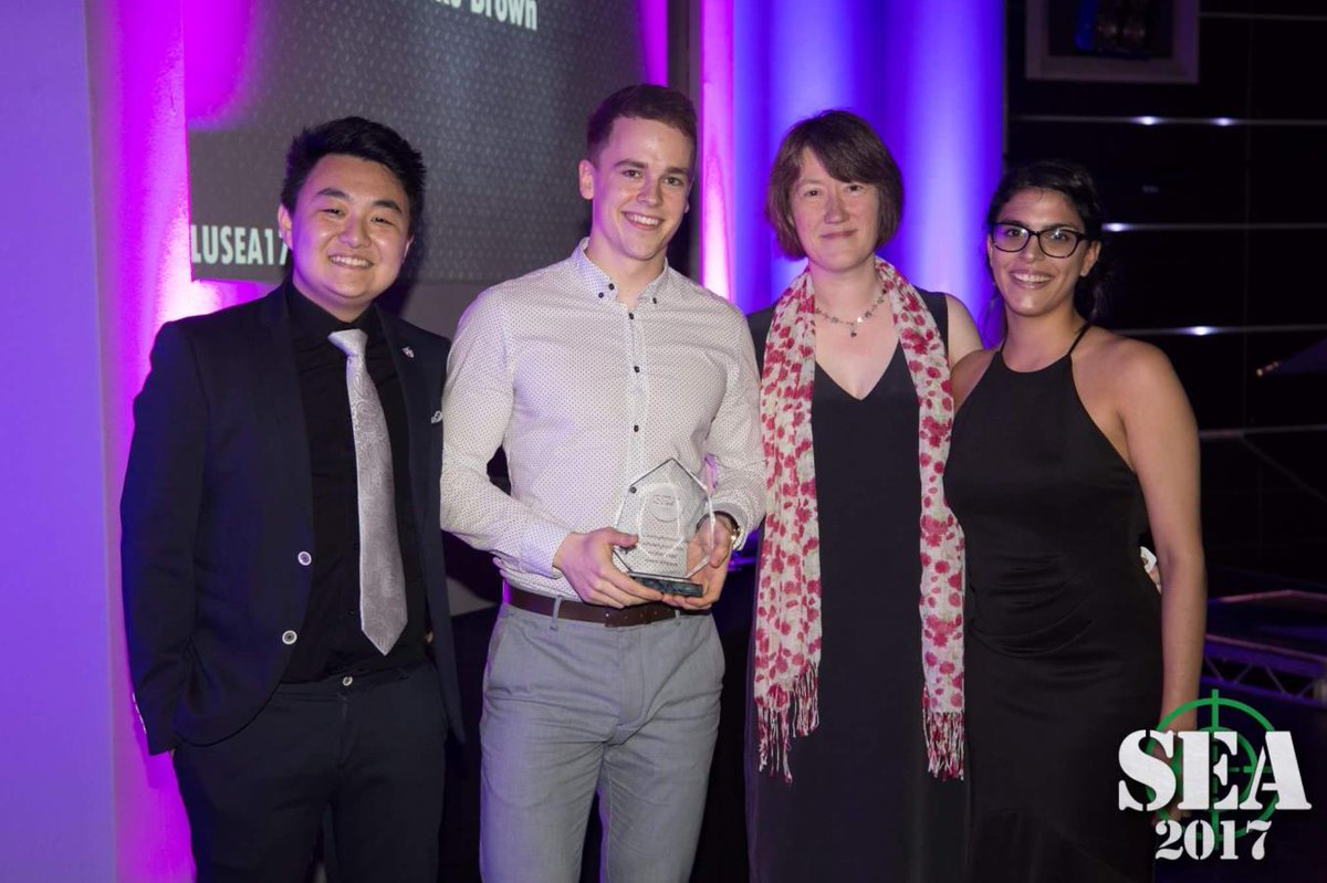 lborobusiness's tweet photo. SBE student, Jake Brown, has been awarded the Entrepreneurial Undergraduate of the year at the 2017 #LUSEA @UtiliseL https://t.co/hOWQADhHlb https://t.co/hiElh7LI0g