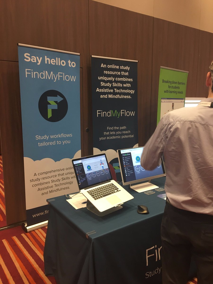 Launchpadforyou's tweet photo. Say hello to @TeamFindMyFlow bowled over by the great response our soft launch got at the amazing #ATEConference #AssistiveTech #FindMyFlow https://t.co/3Soti5H1q9