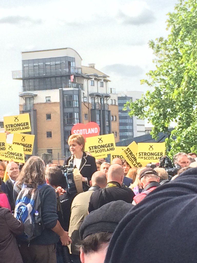 Tomorrow is a chance to stop the Tories in their tracks says <a href="/NicolaSturgeon/">Nicola Sturgeon</a>.