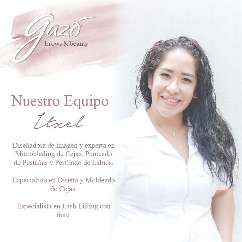 gazostudio's tweet photo. -Itzel Arteaga-
Experta en microblading de cejas, punteado de pestañas y perfilado de labios.
#Gazó #TeamGazó #ExpertaEnMicroblading https://t.co/QP5Ll4Lfck